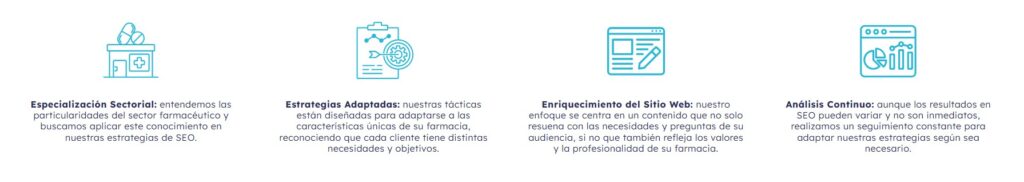 servicios de SoyFarmacéutico - posicionamiento SEO
