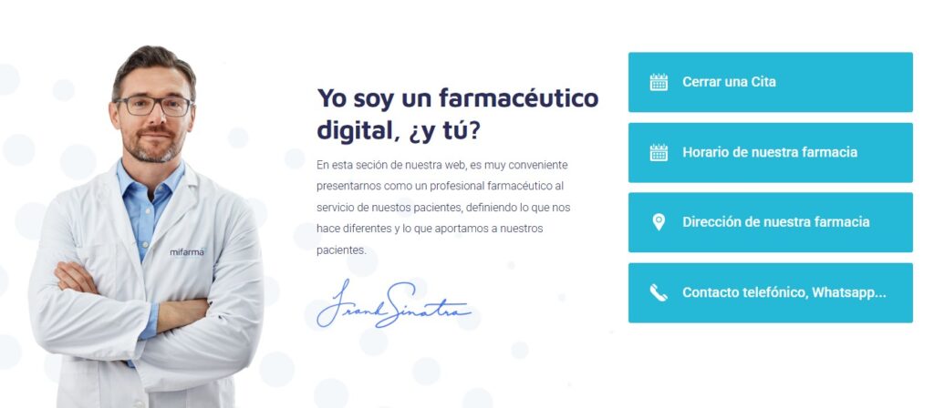 servicios de SoyFarmacéutico - web corporativa